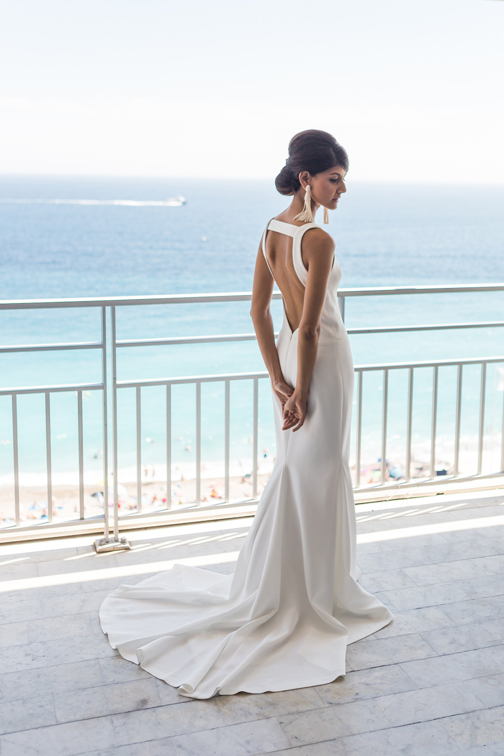 Robe Vera Wang, mariage Label’ Emotion Cote d’azur